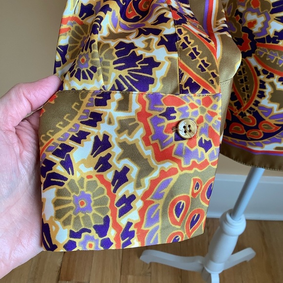 ZARA Multicolour Paisley Print Blouse Size M - Picture 9 of 13